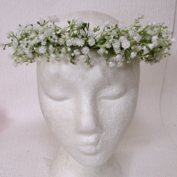GYPSOPHILA CROWN HEADDRESS FOR FLOWER GIRL